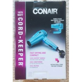 Conair Styler: Hair Dryer / Flat Iron / Steam Waver / Straightener - YOUR CHOICE - Conair 1875 Watt CORD KEEPER Hair Dryer with Folding Handle