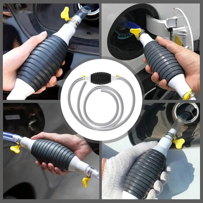 Car Fuel Tank Sucker High Flow Siphon Hand Pump for