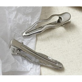 4 Pcs Silver Metal Wave Hair Clips, Hair Barrettes, Small Hair Clip Bangs Hairclip, Alligator Hair Clips Hairclips, Hair Pins Hair Accessories Headdress,Clips and Barrettes, Hair Accessories