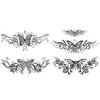 XQB Butterfly Tattoo Chest Tattoo Underboob Tattoo Festival Tattoo Set