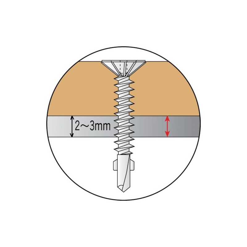 TRUSCO(トラスコ) ドリルねじ リーマーフレキ ステンレス M4×28 20本入 SBW-28