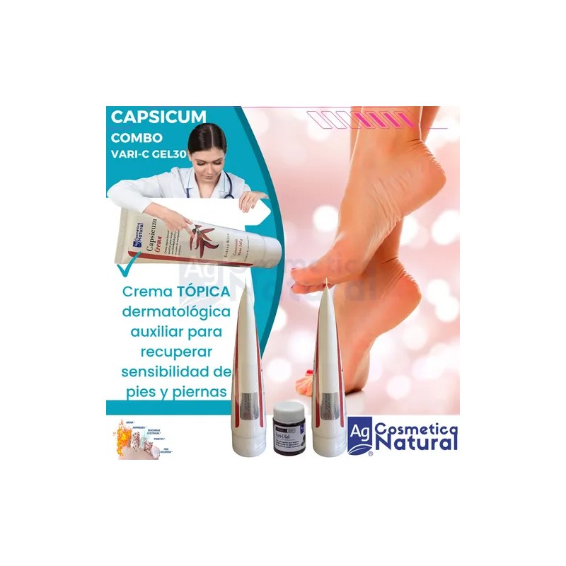 Pack 2 Cremas Neuropatia Diabetica Capsicum + Varic-gel 30gr