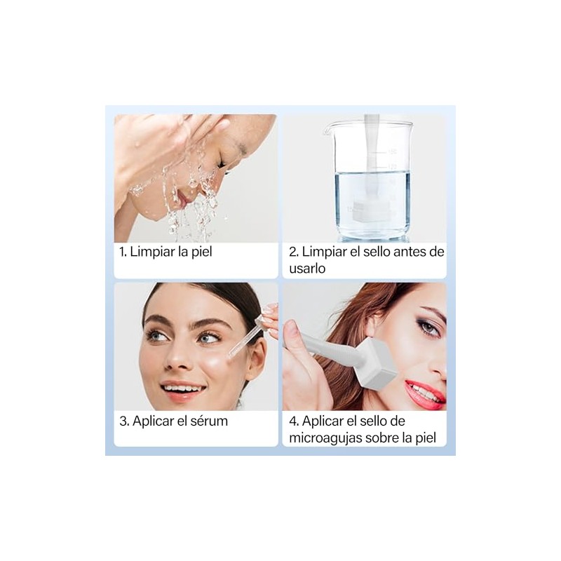 Sello de Microagujas 0.25 mm, Alternativa al Rodillo de Microagujas,