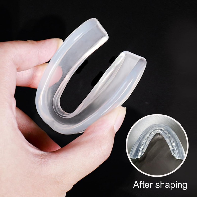 WeddHuis 2 Pcs Teeth Splint Clear Anti Bite Cover Martial