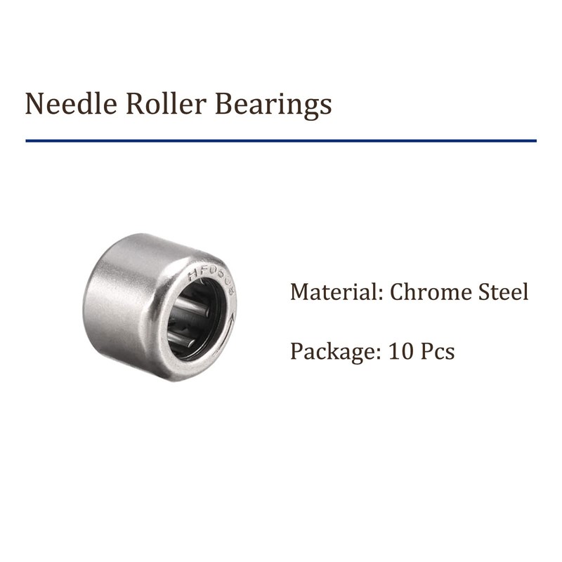 Kozelo 10pcs HF0608 Needle Roller Bearings 6mm x 10mm x