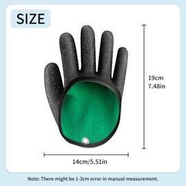 JEVRKAPZ Fishing Gloves Fishing Catching Gloves Non-Slip Fisherman Protect Fishing Puncture Proof Gloves Fisherman Professional Catch Fish Gloves Fishing Accessories Gear