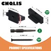 CNQLIS 300PCS Hidden Deck Fasteners Fasteners T Clips, Universal Nylon