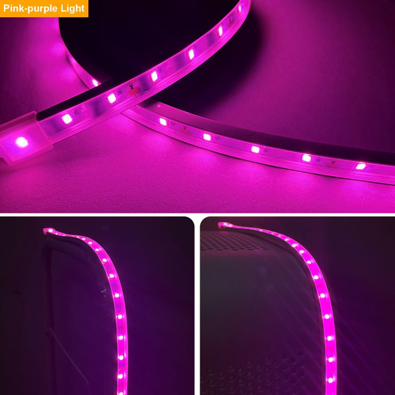 LED Growth Light Strips for Indoor Plants Pink-purple LEDs Grow