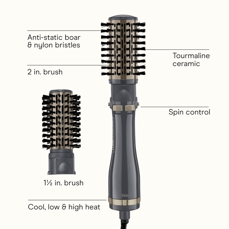 INFINITIPRO BY CONAIR Hot Air Styling Brush Set with 2-Inch