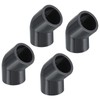 PATIKIL UPVC Pipe Fitting, 2 Pack 45 Degree Elbow Pipe