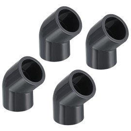 PATIKIL UPVC Pipe Fitting, 2 Pack 45 Degree Elbow Pipe Adapter 25mm 3/4" Slip Socket Coupling Connector