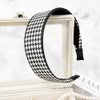 Burnaby black houndstooth wide hair band wide headband / 버나비