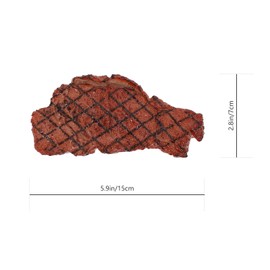 HEMOTON 1pc Food Model Boiled Roast Beef Meat Live Steak Model Kitchen Prop Photo Props Lifelike Food Cooking Toy Accessories Plastic Dollhouse Child