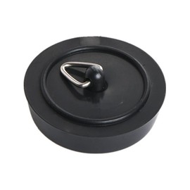 Merriway BH02224 (2 Pcs) Bath Plug, Black 45mm (1.3/4 inch) - Pack of 2 Pieces