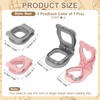 sourcing map 2 Pack Crustless Sandwich Cutter, Square/Heart Shape Uncrustable