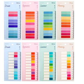 Newplenty 1600Pcs Sticky Tabs Book Tabs for Annotating Books,Transparent Sticky Notes, Multi-Colored Book Marks for Reading,Writable and Repositionable Page Marks Annotation Tabs (1600)