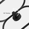 Black Towel Holder 2 Set - Towel Ring & Toilet