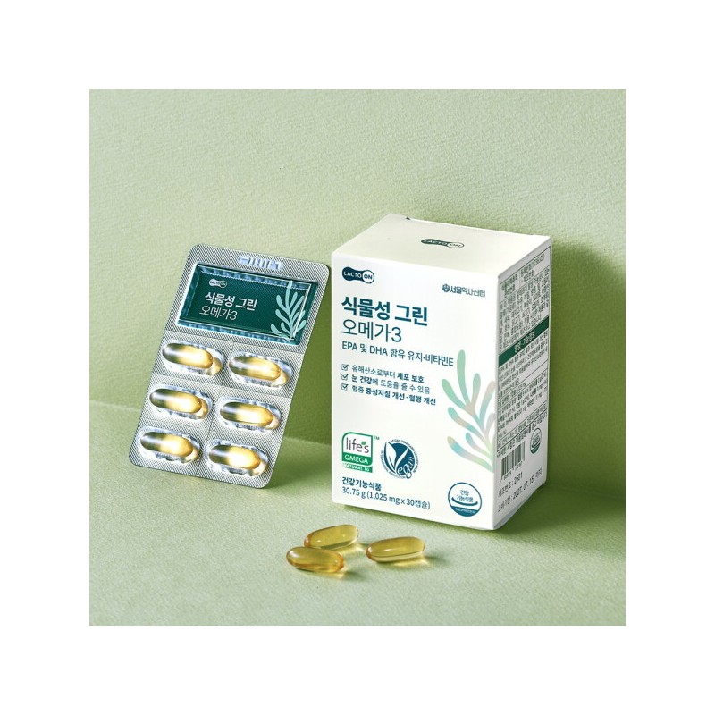 Seoul Pharmacist Shinhyup (bag) (Lactoon) Vegetable Green Omega 3 30