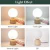 Skyblaze Modern Marble Table Lamp with Frosted Glass Shade Cute