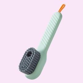 Multi Liquid Dispenser Shoe Brush with Integrated Pump Green 7ea