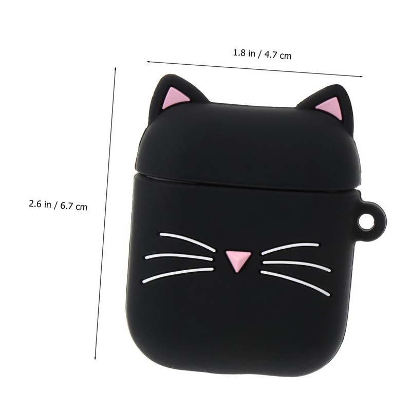 TEHAUX Anti-Fall Headphone Protection Case Black Earphone Case Air Replacement