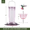 Kingsyard 2 Pack Glass Hummingbird Feeder for Outdoors, 16 Oz