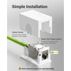 LEENUE 2 x CAT 7 Shielded Surface-Mounted Network Socket, Includes