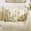 Artoid Mode Antique Herbs Wild Flower Spring Cushion Covers Set