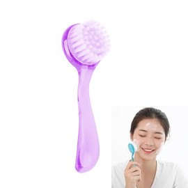 1 Pieces Facial Nail Cleaning Brush Set, Gentle Exfoliator and Deep Cleansing Brush for Makeup Removal, Skin Care and Massaging, Soft Bristle Brushes for Daily Use at Home or Salon (Purple)
