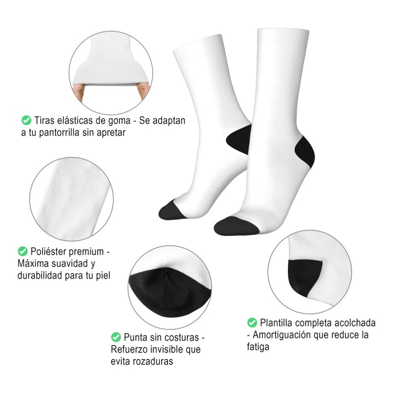Calcetas Y Unisex Divertido Casual De Vestir Con *88