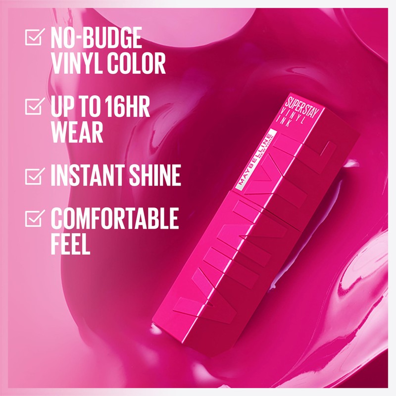 MAYBELLINE Super Stay Vinyl Ink Longwear No-Budge Liquid Lipcolor Make