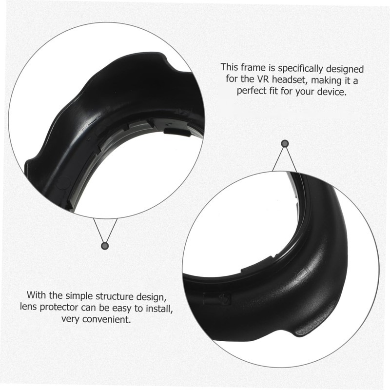 Angoily 1set Vr Lens Protector Scratch Glasses Frame Compatible Lightweight