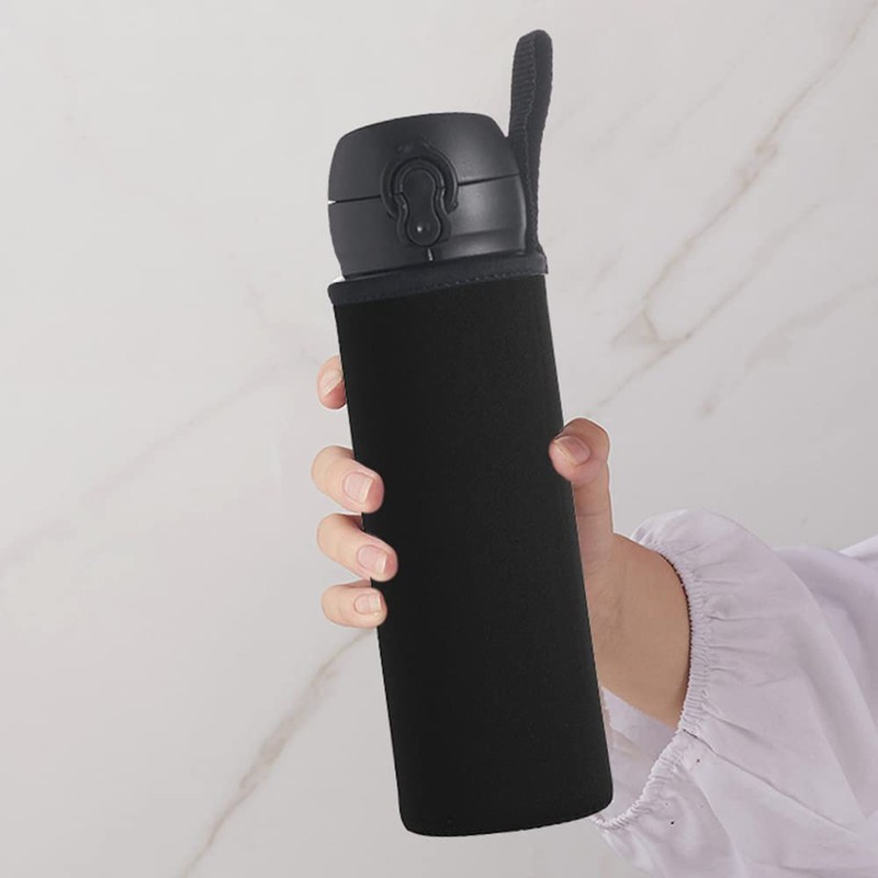 Water Bottle Sleeve Neoprene Pouch for Outdoor Hiking Travel (550ml,