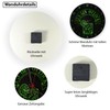 speecheese It's Gin O'Clock Aluminium Wall Clock with Green Lettering