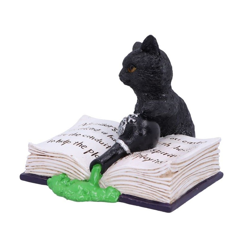 Nemesis Now Mischievous Feline Cat Figurine, Black, 10.5cm