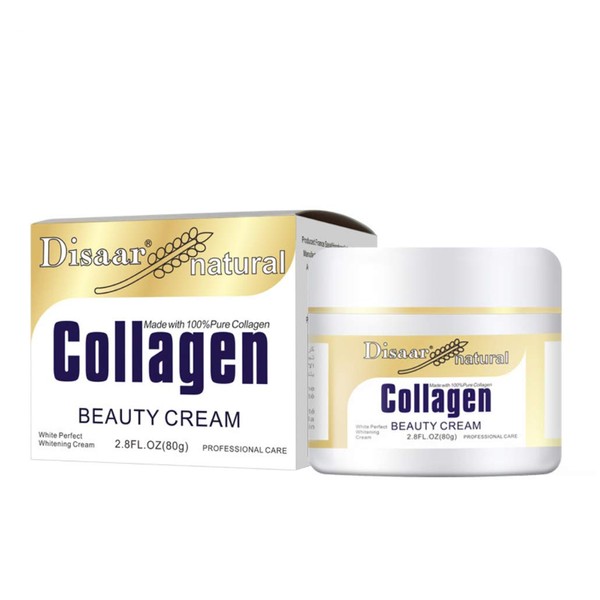 DISAAR BEAUTY Disaar Collagen Beauty Cream Forehead Neck Lines Smile Wrinkles Face Stains Dry Skin Weak Muscles Improve Your Face 80G