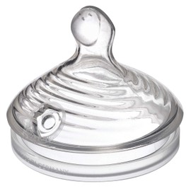 NUK Simply Natural Baby Bottle Nipples - Slow Flow, Silicone, Extra Soft, Anti-Colic Air System, BPA-Free, Pack of 2