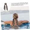 Mikinona 2 Pcs Leopard Print Scrunchies Hair Accessories for Girls
