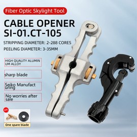 Optical fiber transverse and longitudinal cable cutter CT-105/SI-01 Optical fiber stripper Transverse cutting ring cutter with replacement blade
