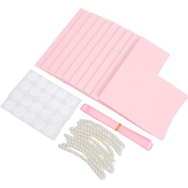 Pssopp Cajas de Regalo con de Perla, Kit de Bricolaje, Paquete de 10 Kraft Rosa para Decoración de Mesa de Recepción de Bodas, Fiesta de Cumpleaños, Plegado Automático, 3.9x2.6x2.2in