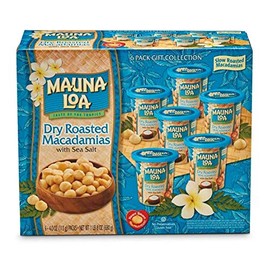 Mauna Loa Dry Roasted Macadamia Nuts 4.0oz Tin Can (Pack of 6)