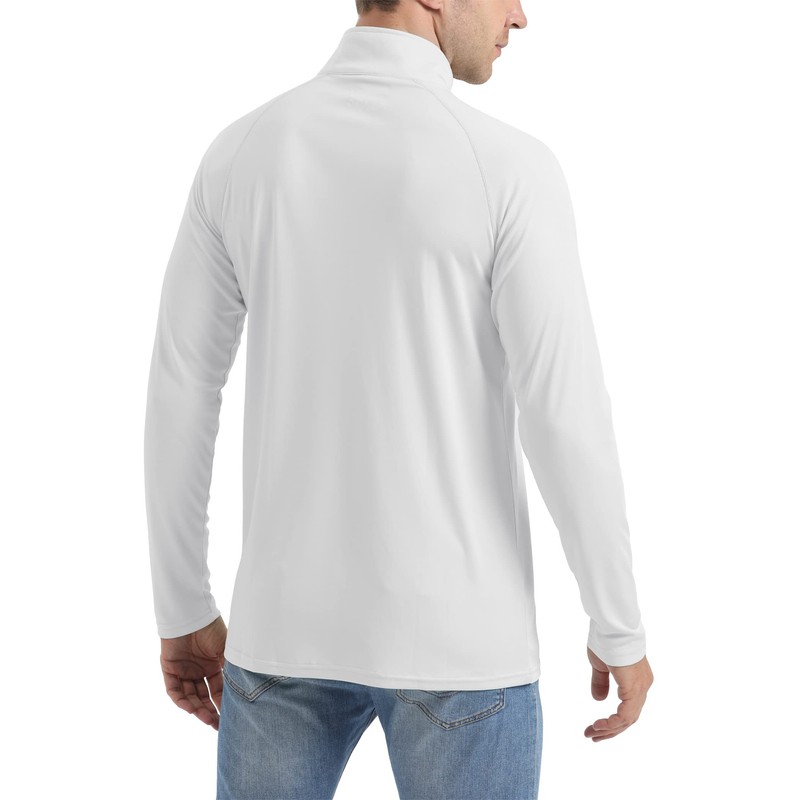 EKLENTSON Men's Shirts UV Rash Guards Long Sleeve Stretch Lightweight