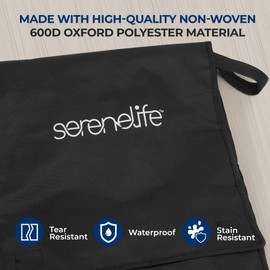 SereneLife Removable Shopping Cart Liner - 12.60" x 15.35" x 19.50" Waterproof and Tear-Resistant, 600D Oxford Fabric for Groceries, Laundry, Luggage, Works Great with Foldable Shopping Carts