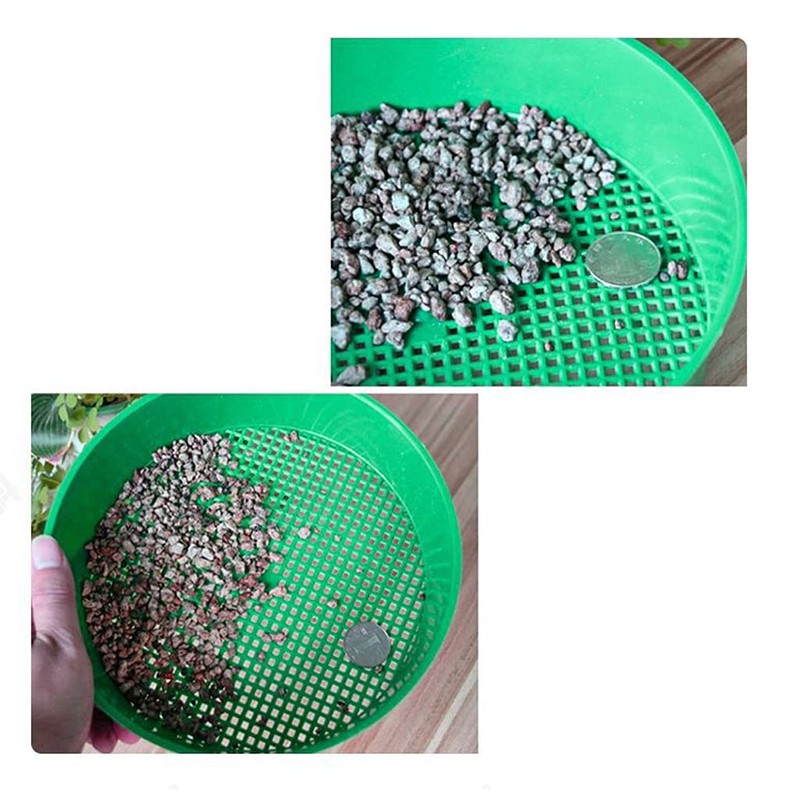 Sieve Garden Soil Mesh Pan Sifting Sifter Filter Sand Plastic