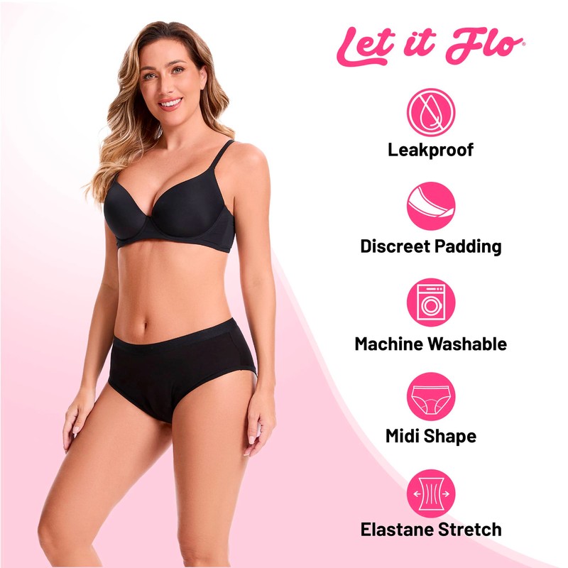 Let it flo Let it flo 4PK Ladies Period Briefs
