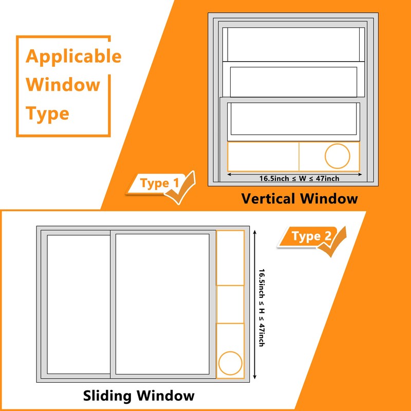 LBG Products Portable Air Conditioner Window Seal Plates Kit, Vertical