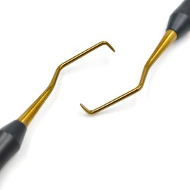 SHUODI Titanium Coated Tip Dental Implant Surgical Sinus Lift Lifting Tool Dental Maxillary Lift Elevator Instrument (1 Piece C)