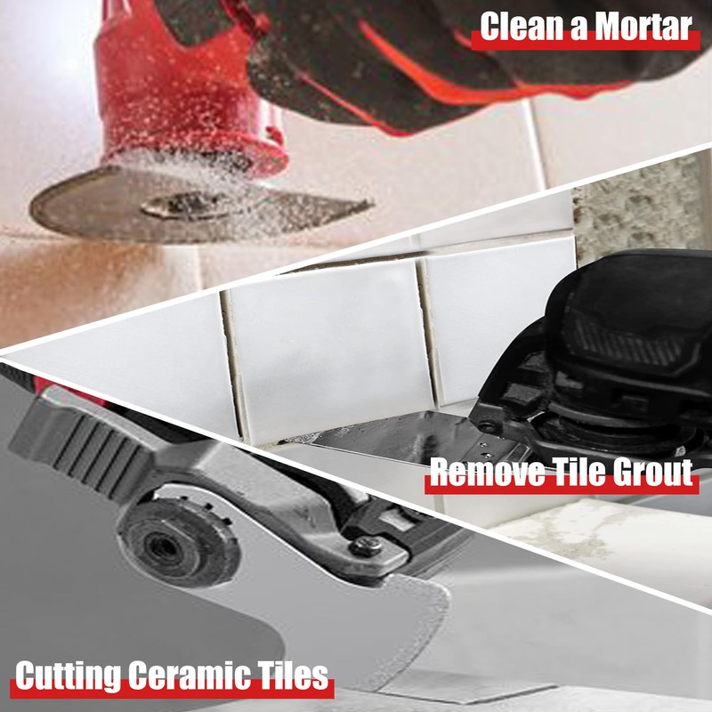 DAEMKOD 20 Pack Diamond Oscillating Tool Blade, Professional Multitool Blades,