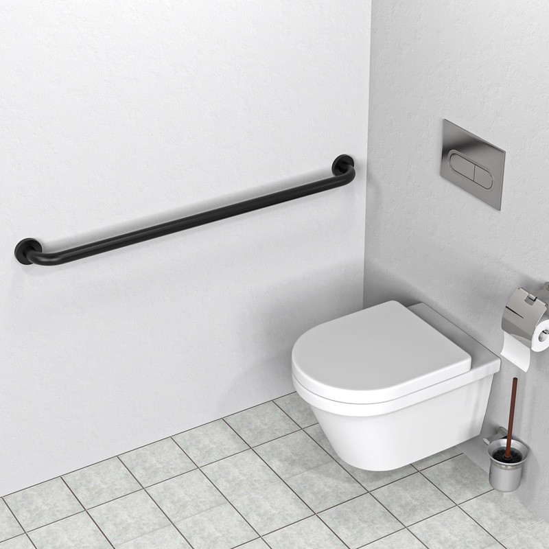2 Pack 40 Inch Black Shower Grab Bars, ZUEXT Stainless