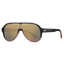Cyxus Sunglasses Men Women Classic Polarised Sunglasses Outdoor UV 400 for Driving Fishing Travel P1131, brown